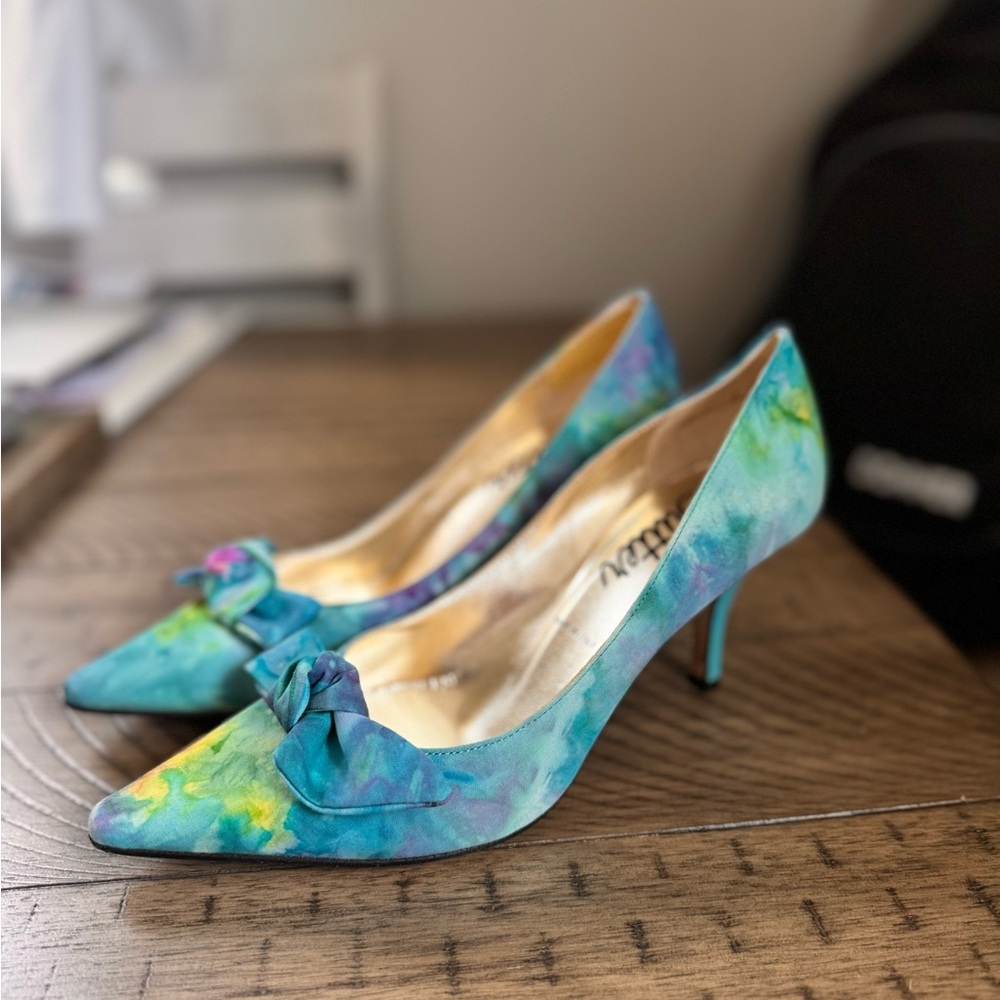BUTTER by Lavorazione Artigiana Watercolor Heels with Bow Toe